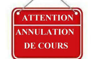 Pas de cours vendredi 20 mars