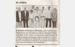 Ceinture noire Jérémy VIAN