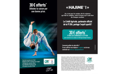 Offre de notre partenaire Crédit Agricole